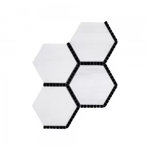 Olympia Mosaic Nero Marquina Floor Tile