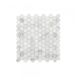 Hexagon Mosaic Calacatta Gold Floor Tile