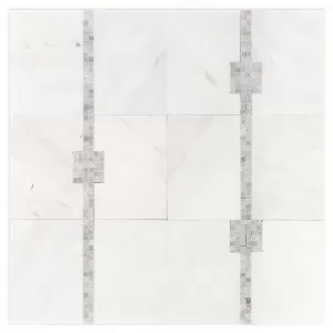 Times Square Mosaic Chelsea Grey Floor Tile