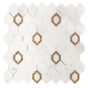 Perry Avenue Mosaic Empire Beige Floor Tile