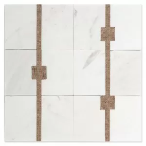 Times Square Mosaic Empire Beige Floor Tile