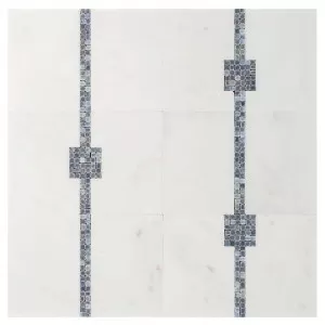 Times Square Mosaic Manhattan Sky Floor Tile