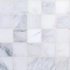 Octagon Botticino Dot Classic Statuario Floor Tile