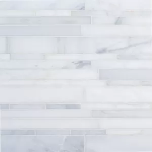 Random Sticks Mosaic Classic Statuario Floor Tile