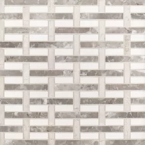Woven Limestone & Marble Blend Mosaic Wall Tile
