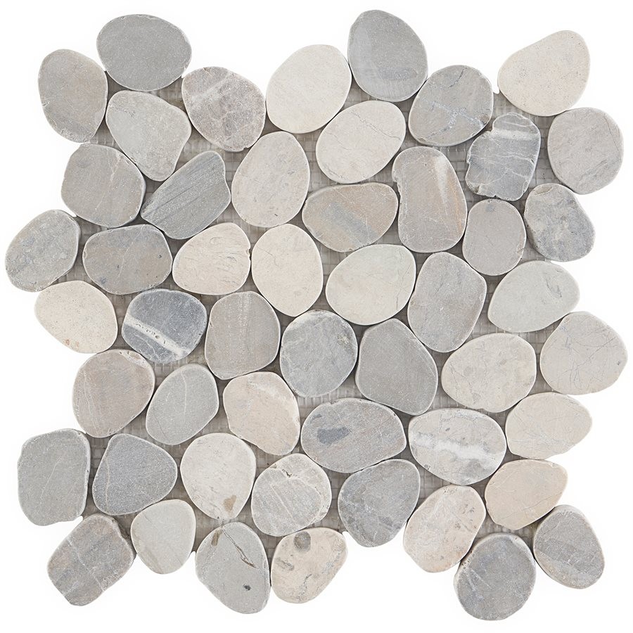 PRAMBANAN GREY SLICED ROUND NATURAL STONE stone Pebblestone
