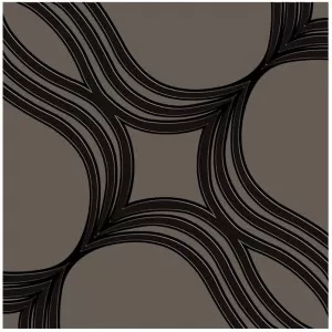Soiree Blanc De Noirs Black on Brown Floor Tile