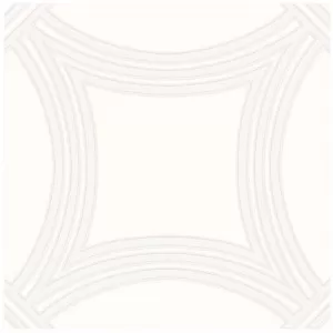 Soiree Blanc De Blancs White on White Floor Tile