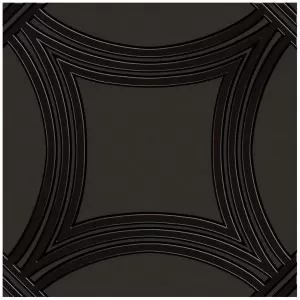 Soiree Blanc De Blancs Black on Black Floor Tile