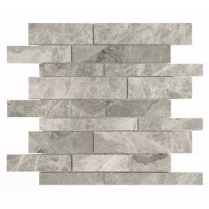 Polished Phantasie Gray Random Strip Floor Tile