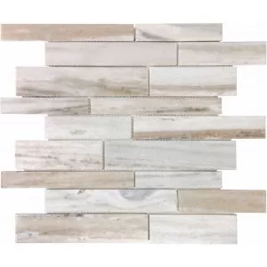 Polished Stelo Bianco Random Strip Floor Tile