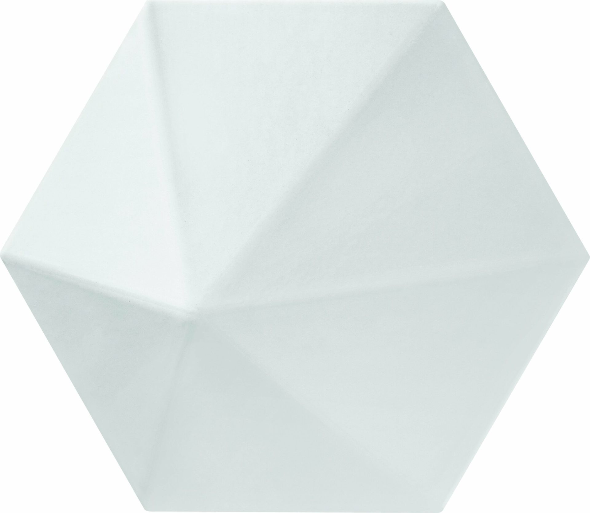 Quasar Bright White Hexagon ceramic tile Dimensions collection by