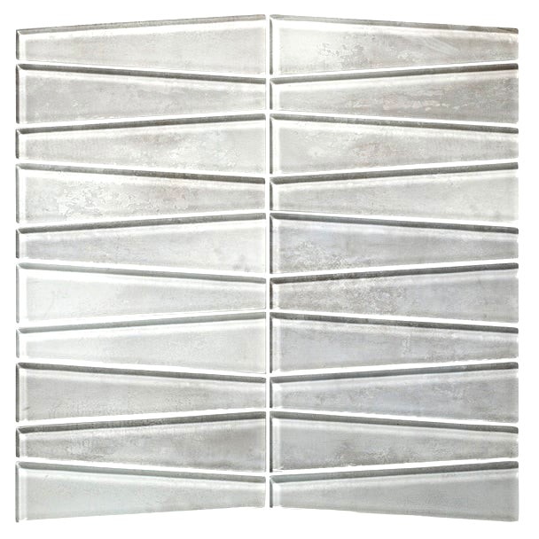 Waveline Glacier Gloss glass tile Waveline collection by Island Stone