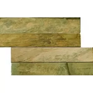 Rustic Gold Stacked Corner Floor Tile