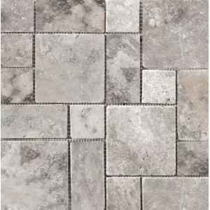 Trav Ancient Tumbled Silver Mini Versailles