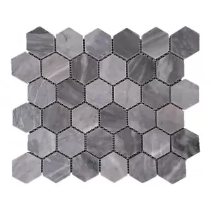 Bardiglio Nuvolato Hex Floor Tile