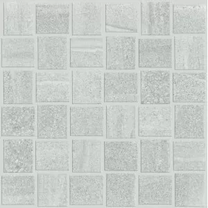 Zinc Basketweave Mosaic Floor Tile