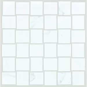 Statuario Mosaic Polished Floor Tile