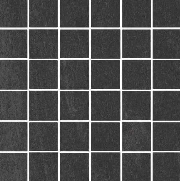 Atelier Black Honed 2x2 Porcelain Mosaic