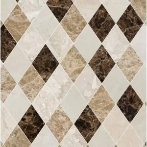 Almas Crema Bella, Emperador Dark, Diana Royal Floor Tile