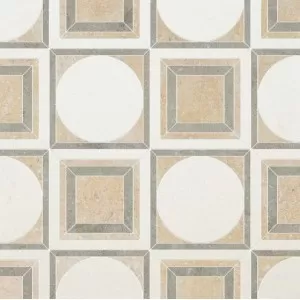 Cicero Champagne, Seashell, Olive Green Floor Tile