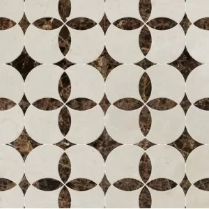 Constantine Crema Bella, Emperador Dark Floor Tile