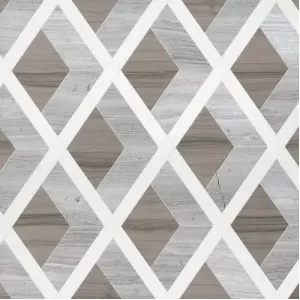 Hippodrome Haisa Light, Haisa Dark, Thassos White Floor Tile