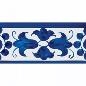 408 Border Blue Glazed Ceramic Borders