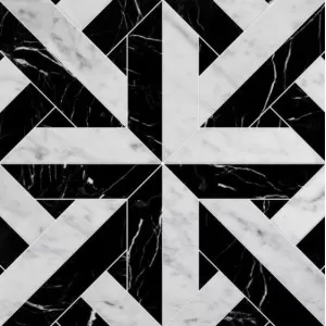 Rubicon White Carrara, Black