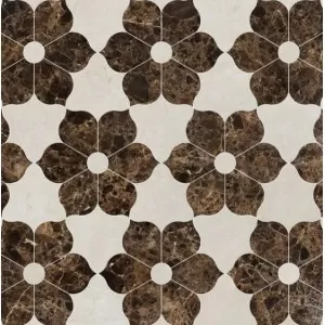 Theodora Crema Bella, Emperador Dark Floor Tile