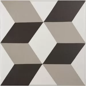 Decor Moderne Ant/Blanc Casse/Gris Clair Floor Tile