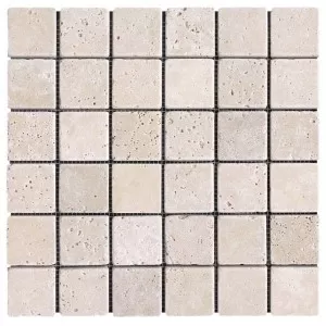 Mosaique Travertin Blanc Floor Tile
