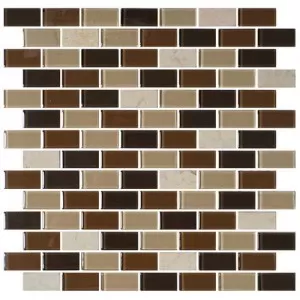 Desert Dune 3/4 x 1 1/2 Brick-joint Mosaic BP94 Wall Tile