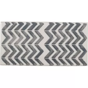 Decor Fait Main Zig Zag Gris Wall Tile