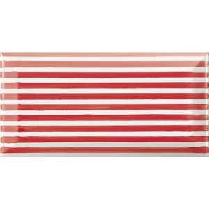 Decor Fait Main Ligne Rouge Wall Tile