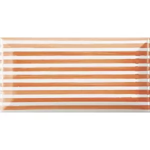 Decor Fait Main Ligne Orange Wall Tile