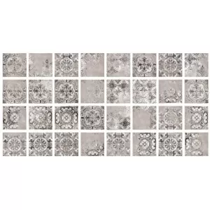 Carreau Ceramique Decor Ciment Mix Vintage Noir Wall Tile