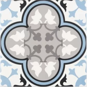 Classique Blanc/Ant/Bleu/Gris Clair/Gris Fonce Floor Tile