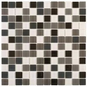 Mosaique Mix Blanc Noir Gris Floor Tile