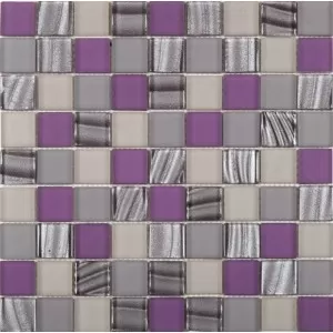 Mosaique Verre Rose Floor Tile