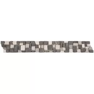 Frise Palladiane Cubic Mix Blanc Gris Dark Gris Wall Tile