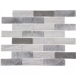 Verre Recycle Marron/Gris/Beige Mat/Brillant Floor Tile