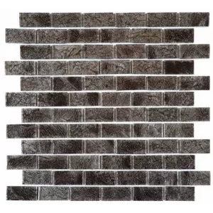 Verre Brique Noir Floor Tile