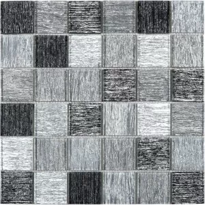 Mosaique Verre Gris Floor Tile
