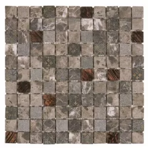Mosaique Marron+Verre Marron Floor Tile