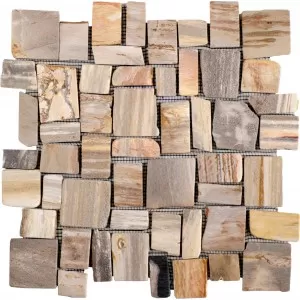 Paladiane Cubique Bois Fossilise Floor Tile