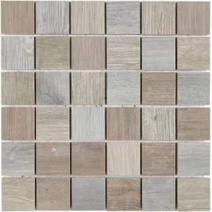 Mosaique Ceramique Facon Bois Mix Floor Tile
