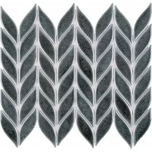 Mosaque Ceramique Petale Gris Craquelle Wall Tile