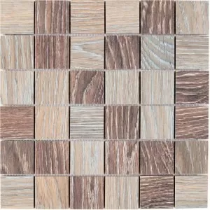 Mosaique Ceramique Mix Marron Facon Bois Floor Tile