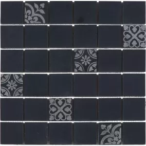 Mosaique Marbre Decors Noir Floor Tile